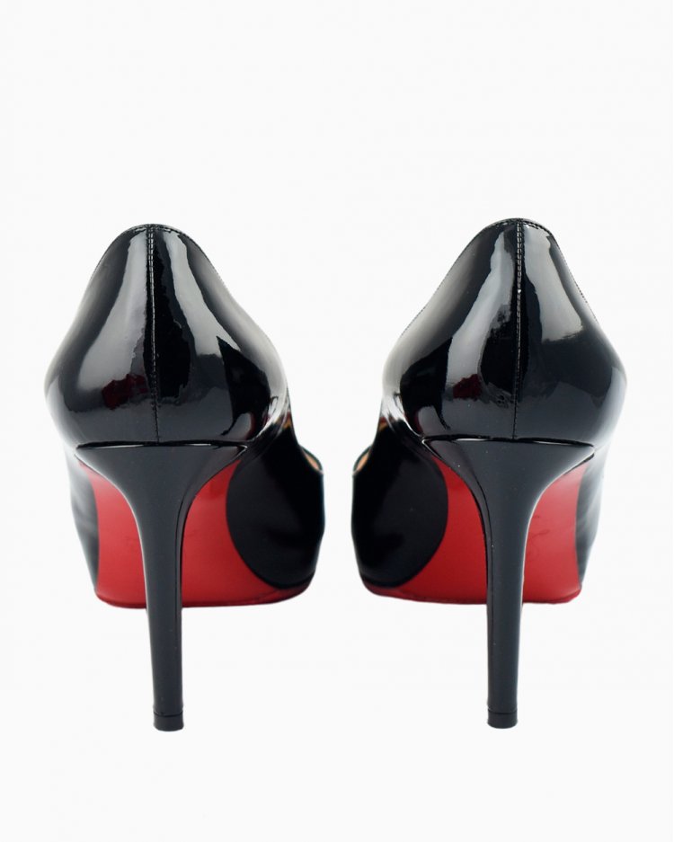 Sapato Louboutin Original Bianca 120 Preto Verniz Feminino
